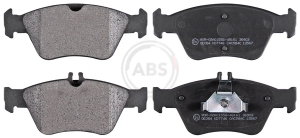 A.B.S. 36903 — Колодка гальм. диск. MB C/CLK/E/SLK KLASSE передн. (вир-во ABS)