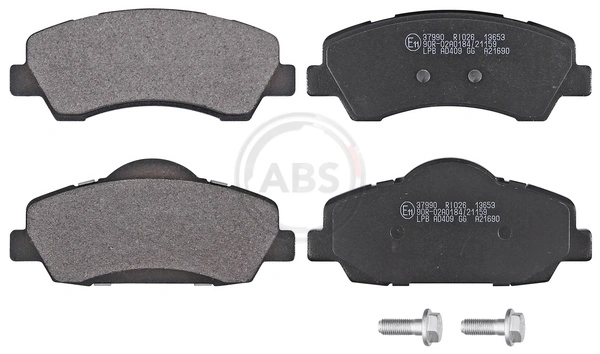 A.B.S. 37990 — Колодка гальм. диск. CITROEN C4 CACTUS 1.2 2014-,PEUGEOT 308 II 1.2 1.6 2013- передн. (вир-во ABS)