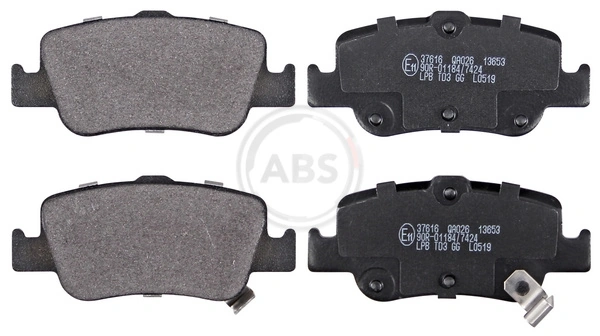 A.B.S. 37616 — Колодка гальм. диск. TOYOTA AURIS, COROLLA задн. (вир-во ABS)