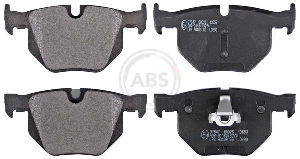 A.B.S. 37647 — Колодка гальм. диск. BMW 325, 330,335 (E90-93) 05 - задн. (вир-во ABS)