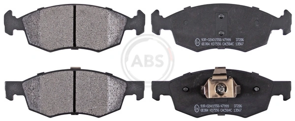 A.B.S. 37286 — Колодка гальм. диск. FIAT DOBLO/DOBLO CARGO передн. (вир-во ABS)