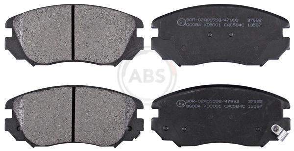 A.B.S. 37682 — Колодка гальм. диск. OPEL INSIGNIA 1.6-2.8 08-; SAAB 9-5 2.0TTID 10 - передн. (вир-во ABS)