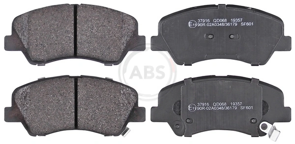 A.B.S. 37916 — Колодка гальм. диск. HYUNDAI ACCENT RB 11-/KIA RIO 11 - передн. (вир-во ABS)