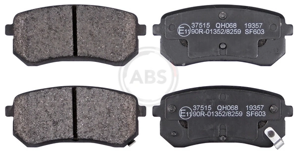 A.B.S. 37515 — Колодка гальм. HYUNDAI / KIA i10/Picanto задн. (вир-во ABS)