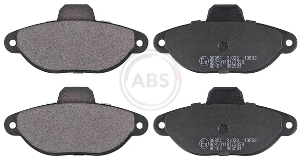 A.B.S. 36854 — Колодка гальм. диск. FIAT PUNTO, SEICENTO передн. (вир-во ABS)