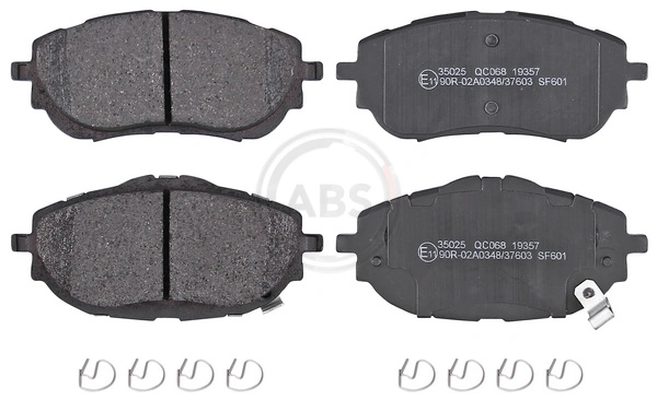 A.B.S. 35025 — Колодка гальм. диск. TOYOTA AURIS 1.3-2.0 2012-, COROLLA 1.33-1.8 2013 - передн. (вир-во ABS)