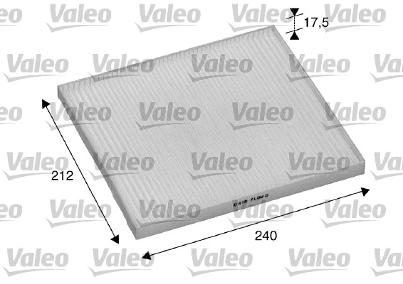 Filtre, air de l'habitacle VALEO 698895