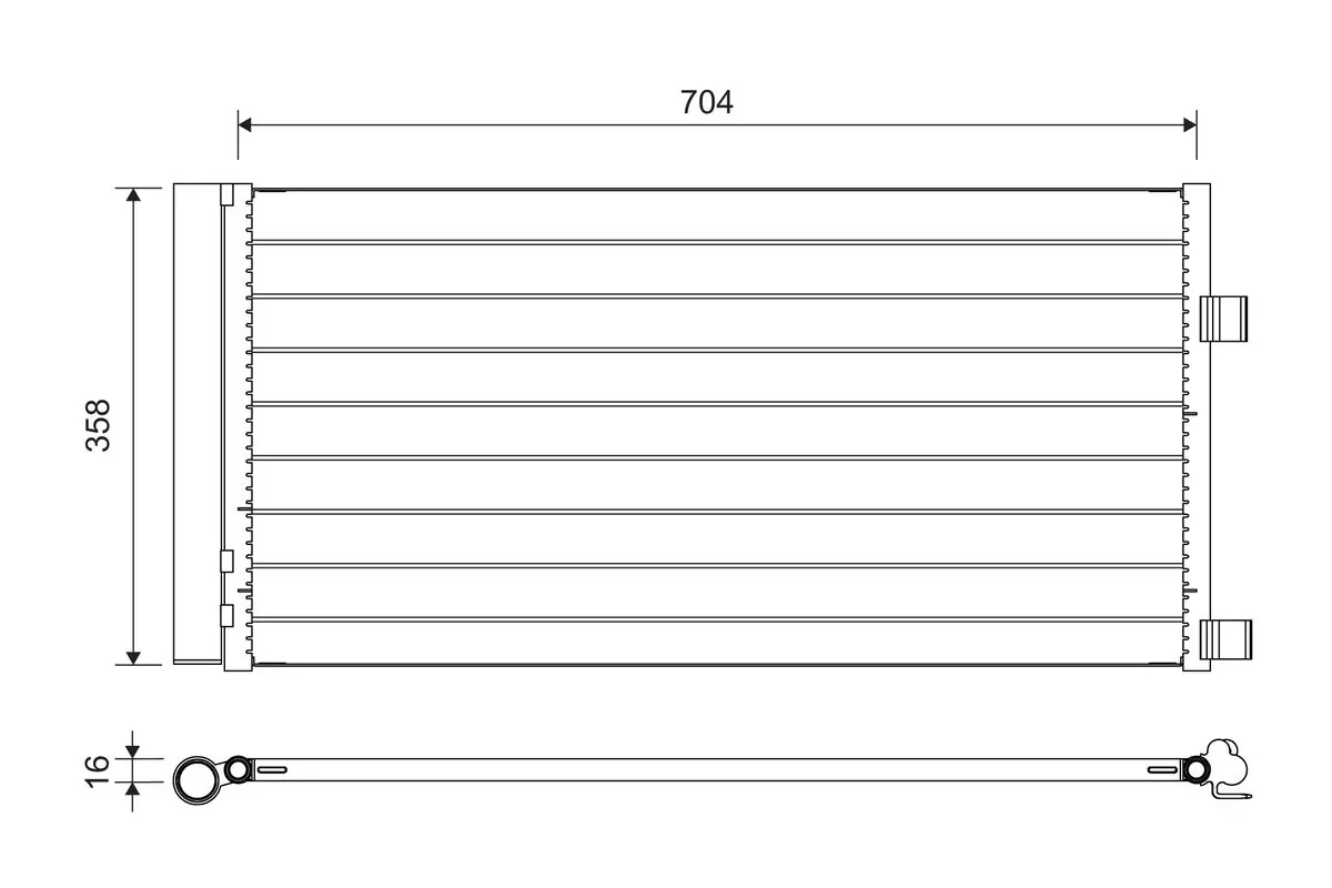 Condenseur, climatisation VALEO 814378