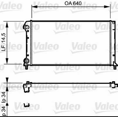 VALEO 735171 — Радіатор охолодження двигуна