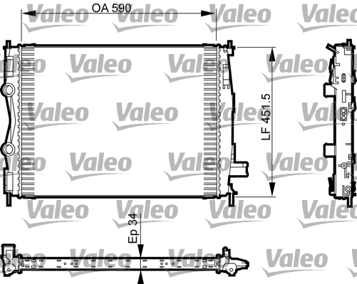 VALEO 735380 — Радіатор охолоджування