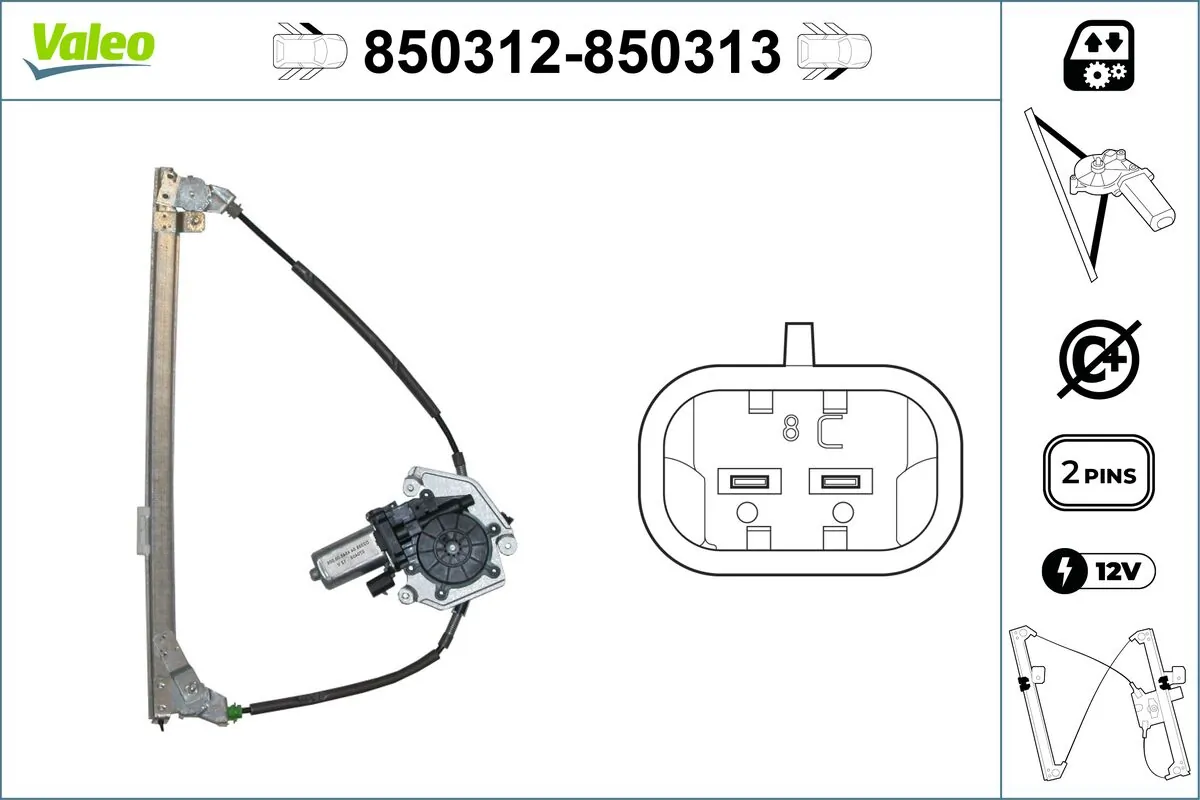 Lève-vitre VALEO 850312