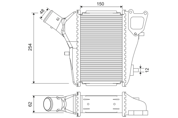 Intercooler, échangeur VALEO 818686