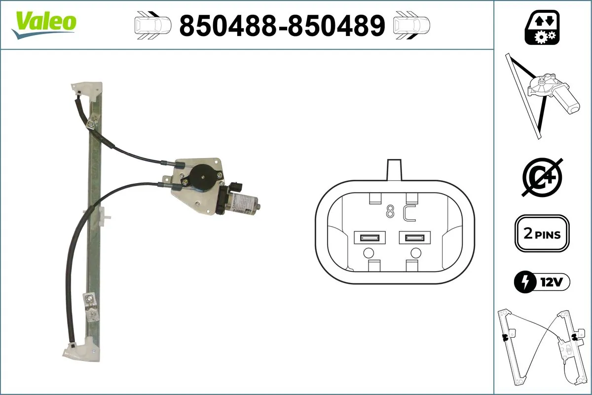 Lève-vitre VALEO 850488