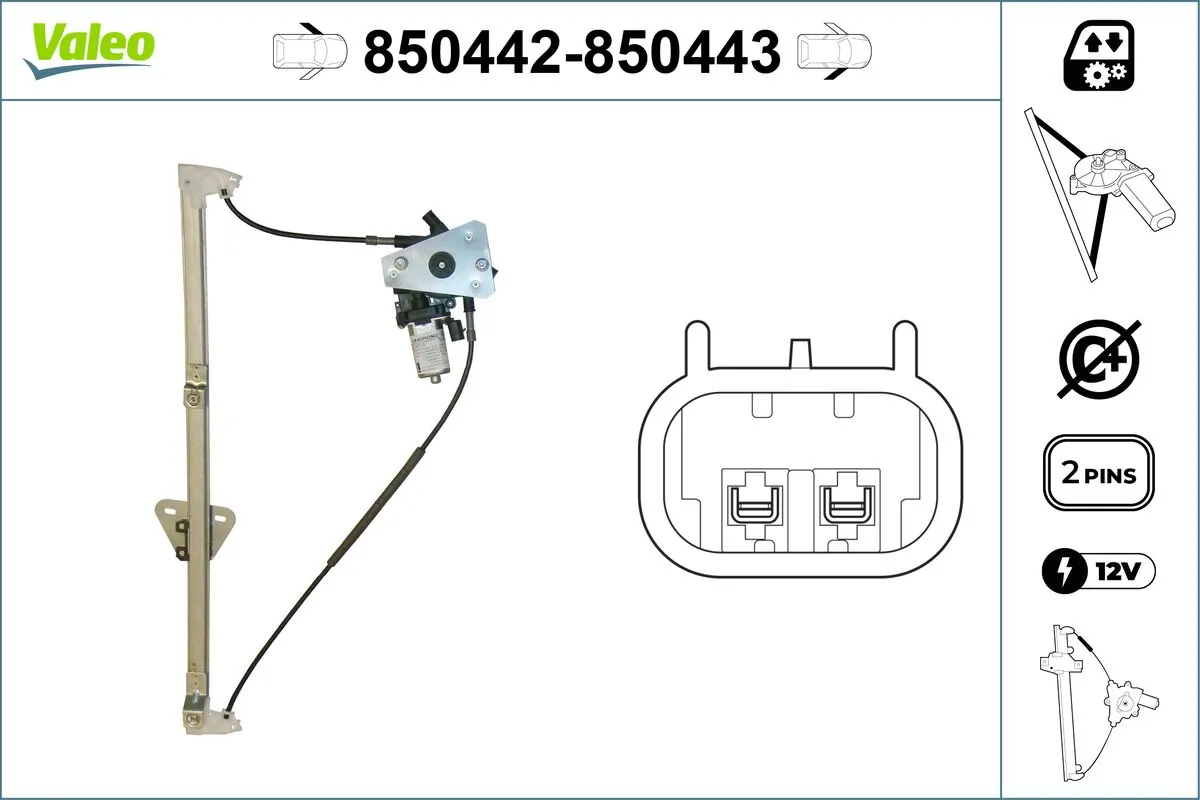 Lève-vitre VALEO 850442