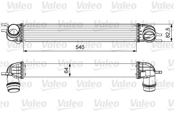 Intercooler, échangeur VALEO 818605
