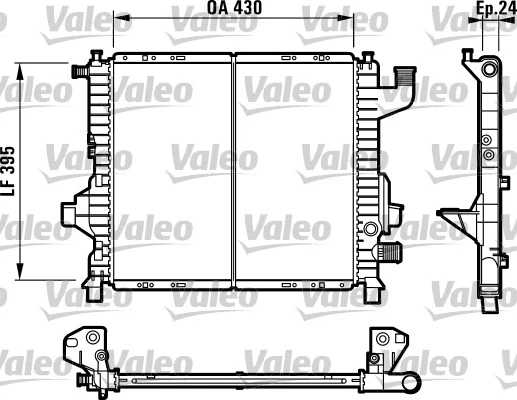 Radiateur, refroidissement du moteur VALEO 732819