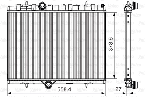Radiateur, refroidissement du moteur VALEO 735630