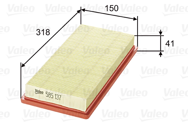 VALEO 585137 — Повітряний фільтр