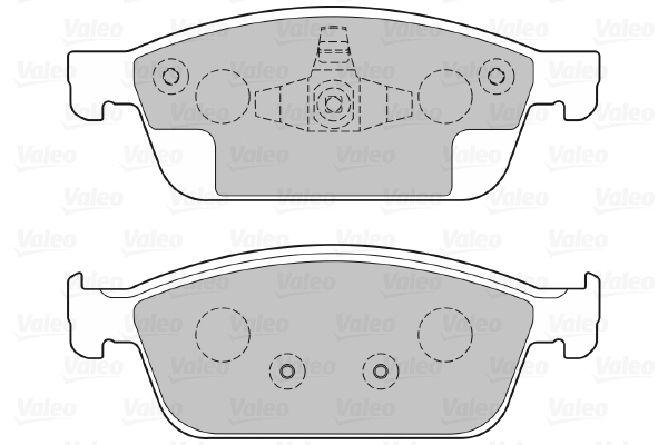 Kit de plaquettes de frein, frein à disque VALEO 601373