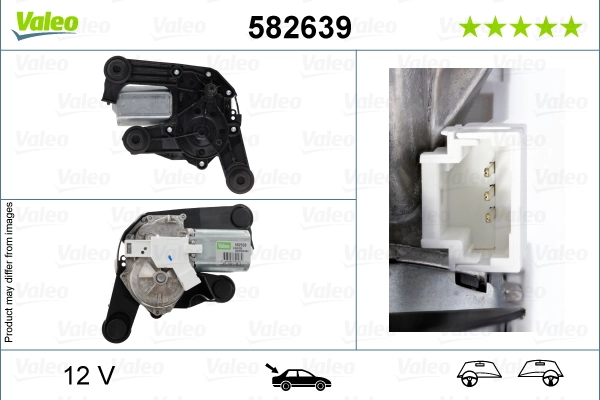 Moteur d'essuie-glace VALEO 582639