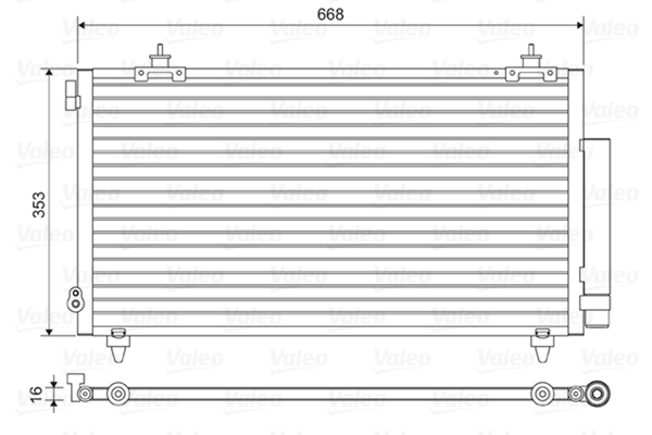 Condenseur, climatisation VALEO 814466