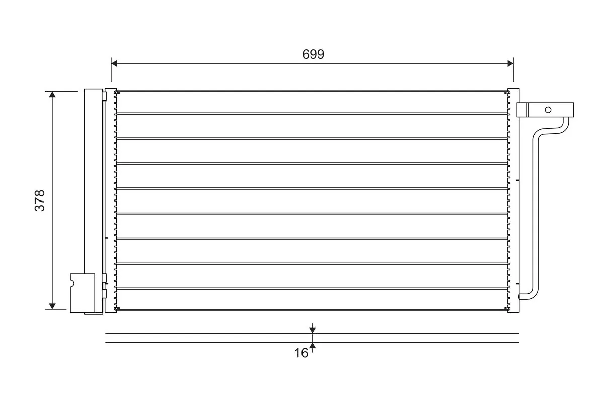 Condenseur, climatisation VALEO 822727