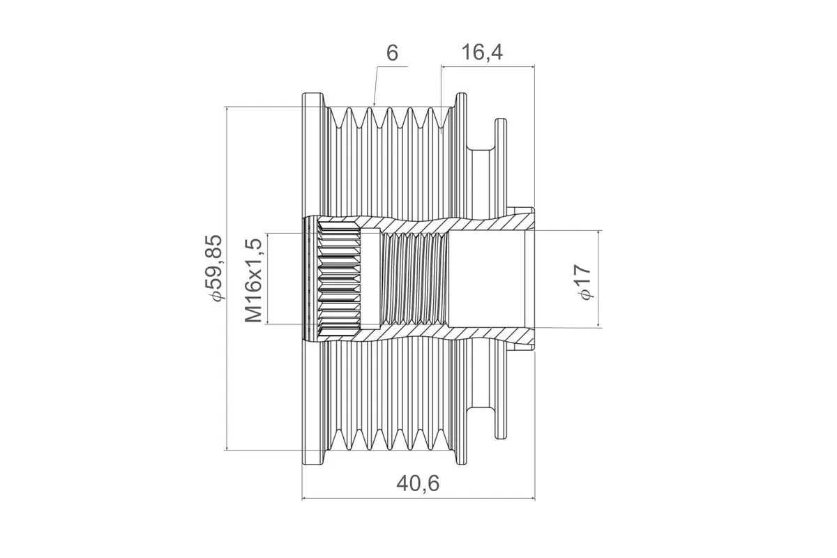 Alternator Freewheel Clutch