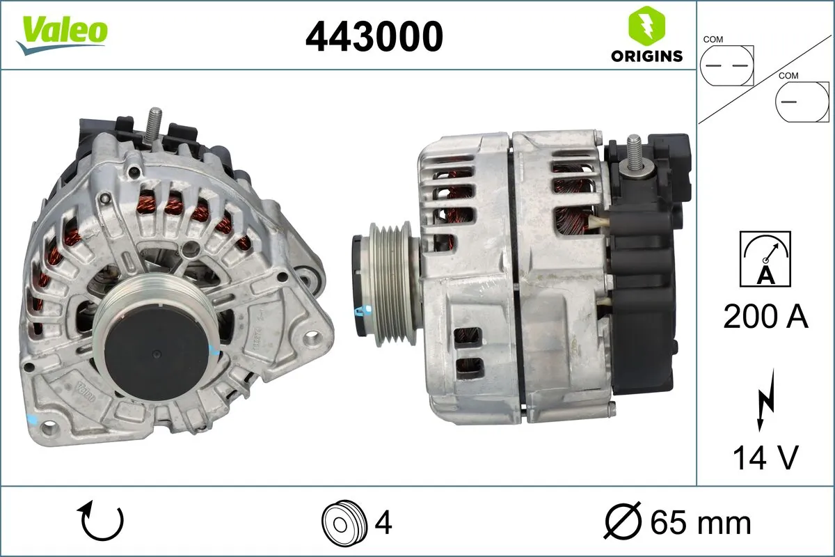 Alternateur VALEO 443000