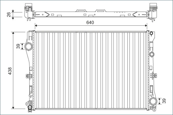 Radiator, engine cooling