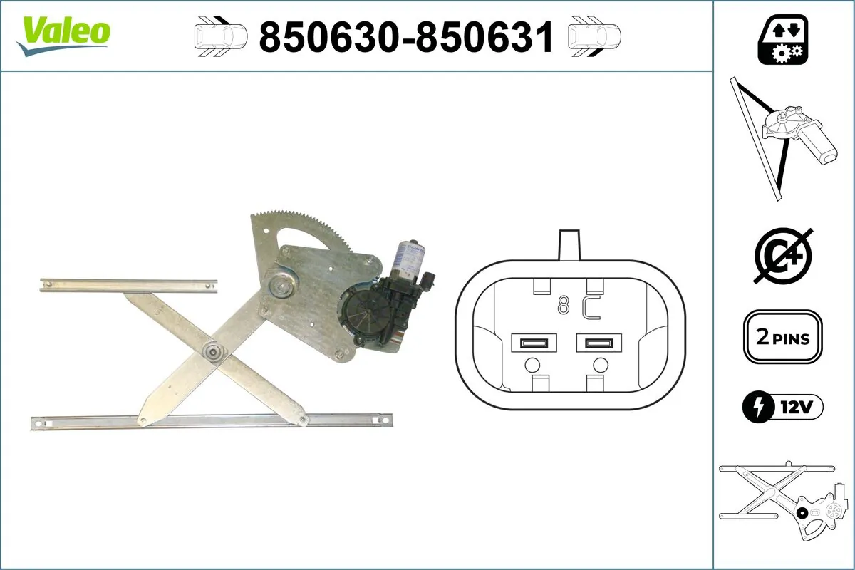 Lève-vitre VALEO 850630