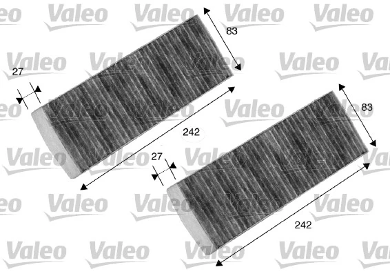 Filtre, air de l'habitacle VALEO 698873