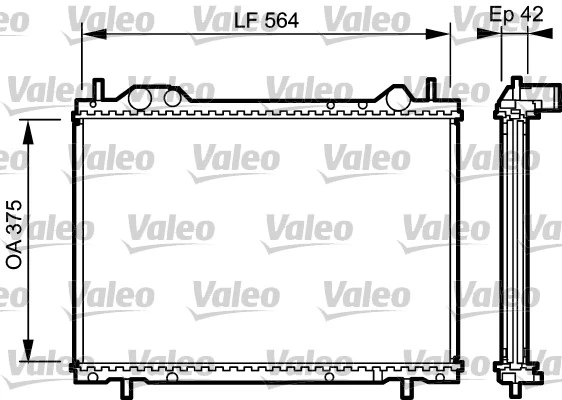 Radiateur, refroidissement du moteur VALEO 734220