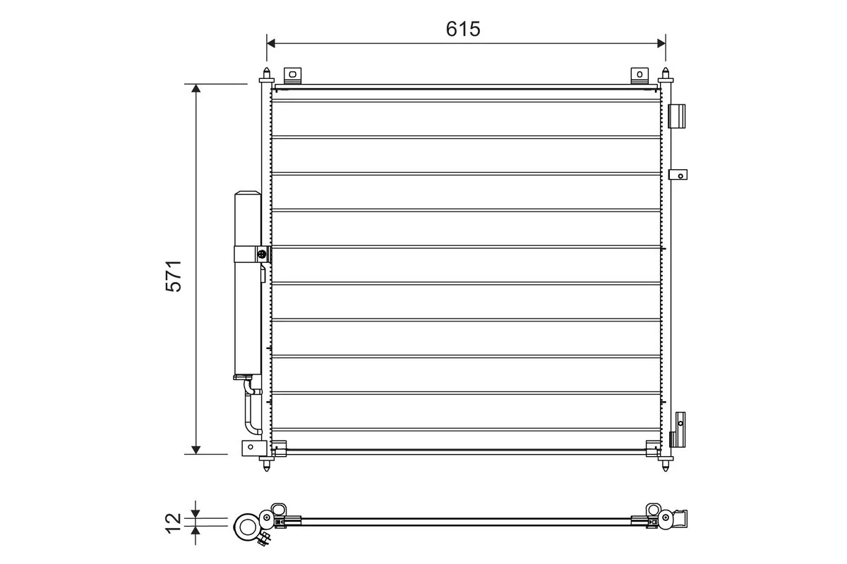 Condenseur, climatisation VALEO 822721
