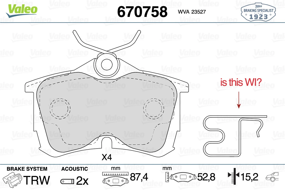 Brake Pad Set, disc brake