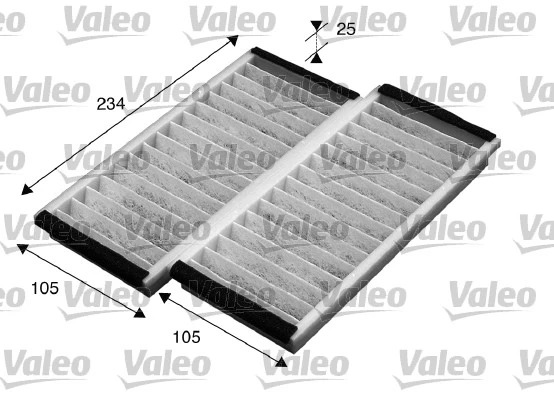 Filtre, air de l'habitacle VALEO 715574