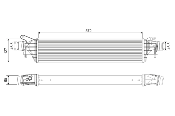 Intercooler, échangeur VALEO 818697