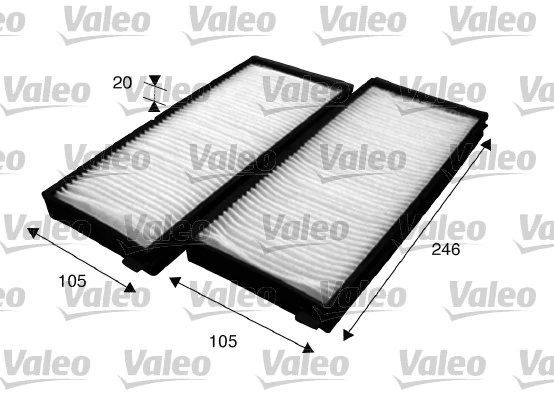Filtre, air de l'habitacle VALEO 715618