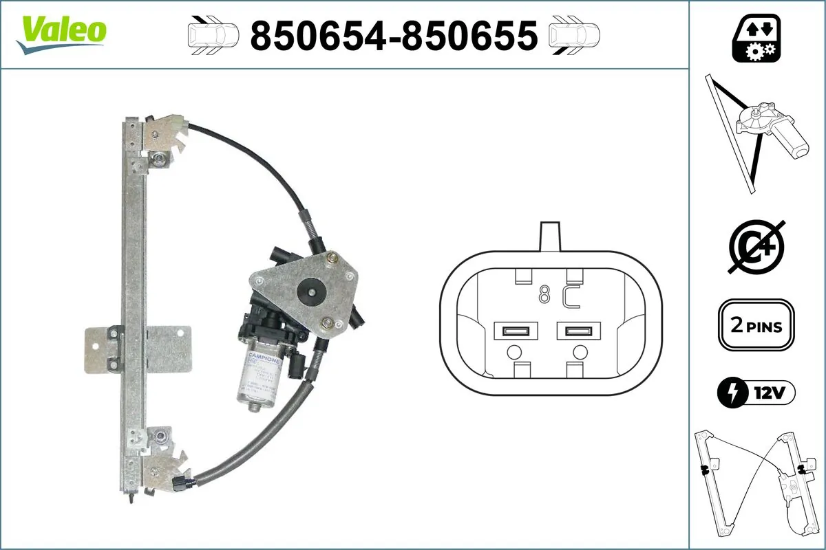 Lève-vitre VALEO 850654