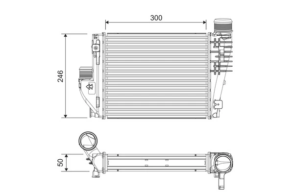 Intercooler, échangeur VALEO 818304