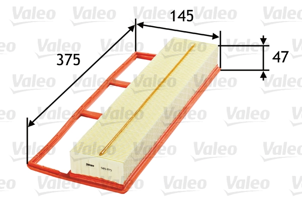 VALEO 585075 — Повітряний фільтр