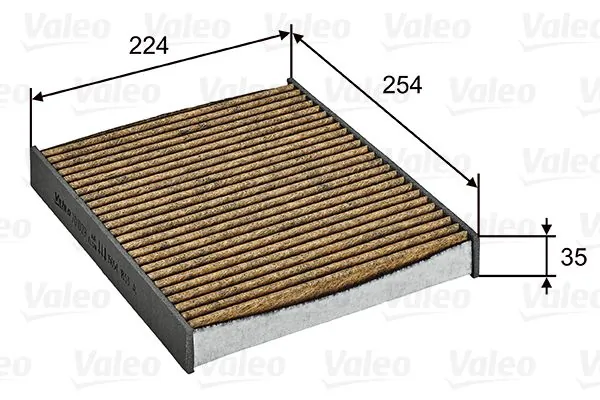 Filtre, air de l'habitacle VALEO 701029