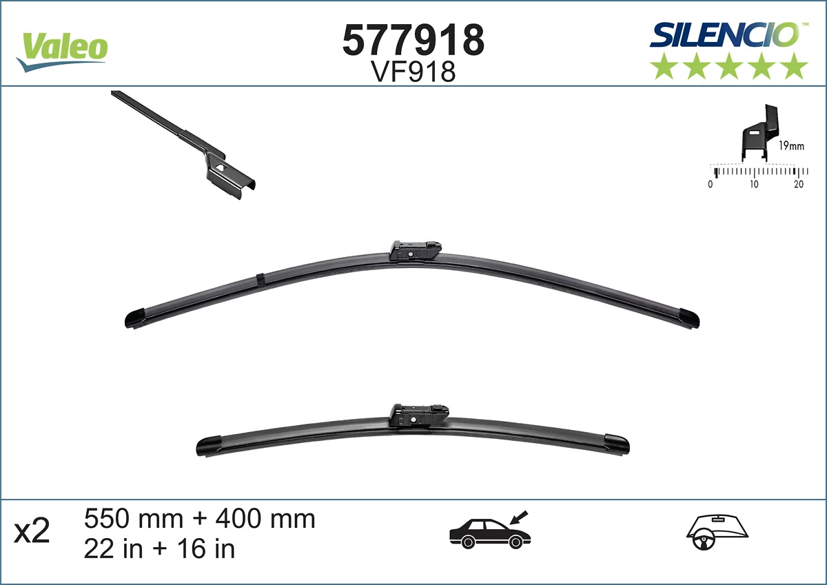 Щітки двірника VALEO (577918)