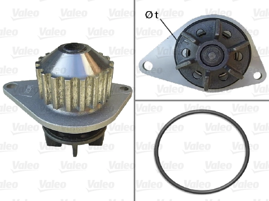 Pompe à eau, refroidissement du moteur Valeo