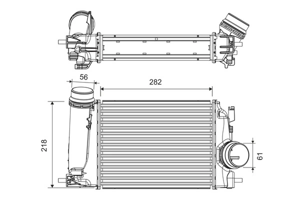 Intercooler, échangeur VALEO 818293