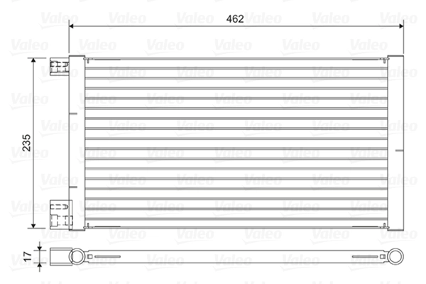 Condenseur, climatisation VALEO 814433