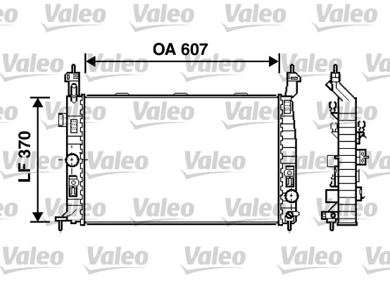 Radiateur, refroidissement du moteur VALEO 734385