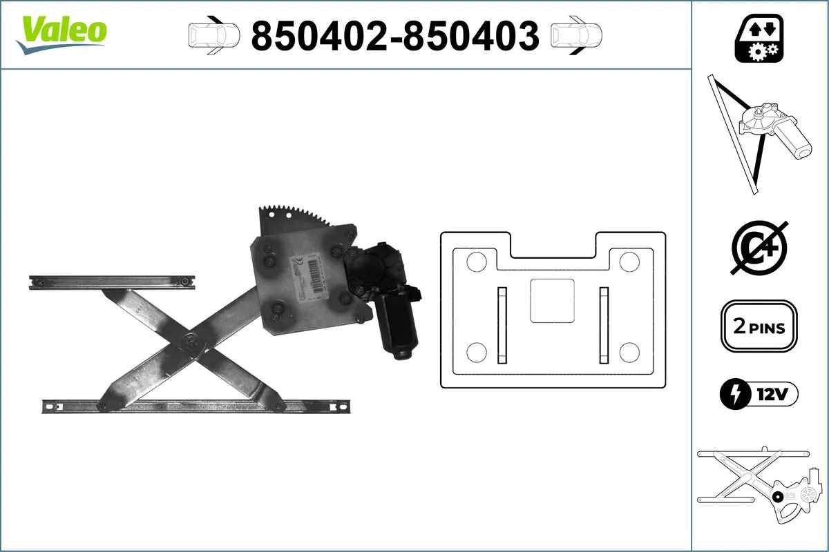 Lève-vitre VALEO 850402
