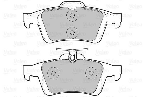 Kit de plaquettes de frein, frein à disque VALEO 601044