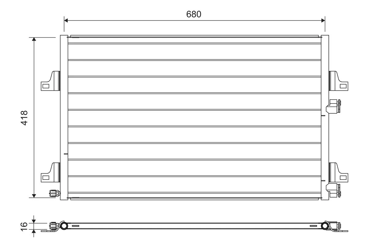 Condenseur, climatisation VALEO 817731