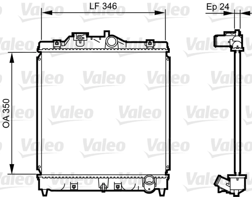 Radiateur, refroidissement du moteur VALEO 731434